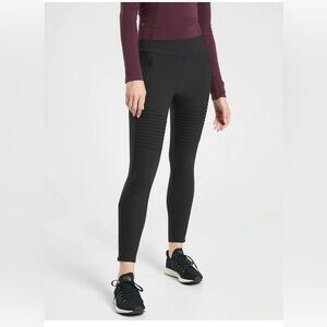 Athleta Black Headlands Hybrid Moto Tight